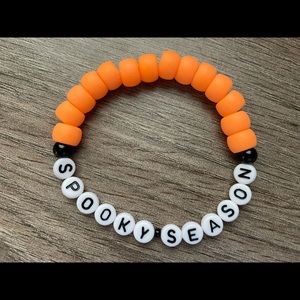 Spooky Season Pony Bead Bracelet